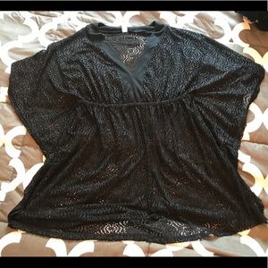 Black swim cover up